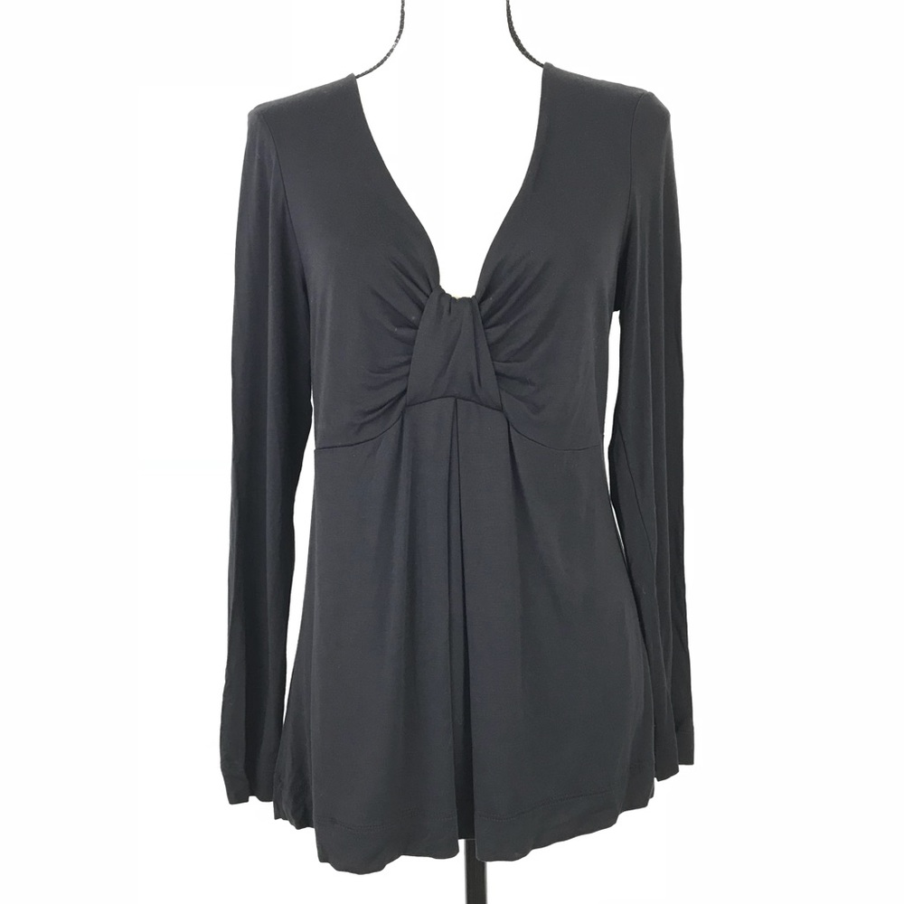 Soft Surroundings Black V-Neck Top